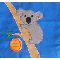 An applique pattern for a koala