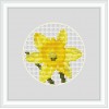 Daffodil miniature cross stitch kit by Mary Elizabeth Designs.
