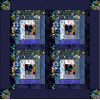 Log Cabin Fluer Wall Quilt pattern