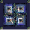 Log Cabin Fluer Wall Quilt pattern