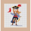Miss Pirate cross stitch kit by Mamie Designs.