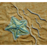 An applique pattern for a starfish